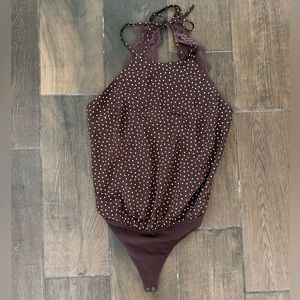 Abercrombie & fitch satin/lace bodysuit